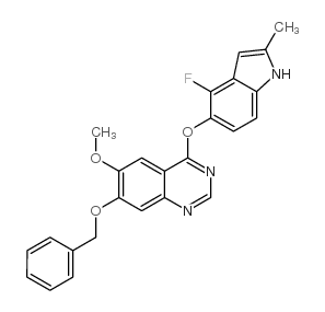 7-(Benzyloxy)-4-(4-Fluoro-2-Methyl-1h-Indol-5-Yloxy)-6-Methoxyquinazoline picture