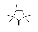 (3R)-2,2,3,5,5-pentamethylcyclopentan-1-one结构式