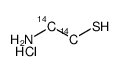 cysteamine hydrochloride, [1,2-14c] Structure