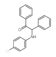 Ethanone,2-[(4-chlorophenyl)amino]-1,2-diphenyl- Structure