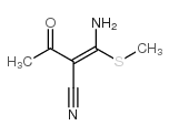 2-乙酰基-3-氨基-3-甲基硫代丙烯腈结构式
