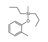 methyl-(2-methylphenoxy)-dipropylsilane结构式