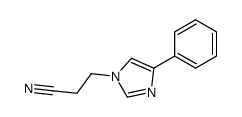3-(4-phenylimidazol-1-yl)propanenitrile Structure