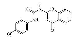 1-(4-chlorophenyl)-3-(4-oxochromen-2-yl)urea结构式