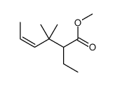 methyl 2-ethyl-3,3-dimethylhex-4-enoate结构式