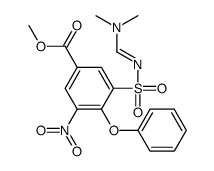 methyl 3-[[[(dimethylamino)methylene]amino]sulphonyl]-5-nitro-4-phenoxybenzoate结构式