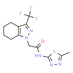 1H-Indazole-1-acetamide,4,5,6,7-tetrahydro-N-(5-methyl-1,3,4-thiadiazol-2-yl)-3-(trifluoromethyl)-(9CI) structure