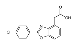 2-(4-Chlorophenyl)-4-benzoxazoleacetic acid structure