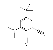 5-tert-butyl-3-(dimethylamino)benzene-1,2-dicarbonitrile Structure