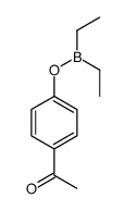 Diethyl(4-acetylphenyloxy)borane Structure