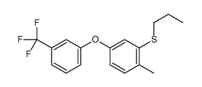1-methyl-2-propylsulfanyl-4-[3-(trifluoromethyl)phenoxy]benzene结构式