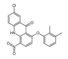 7-chloro-1-(2,3-dimethylphenoxy)-4-nitro-10H-acridin-9-one Structure