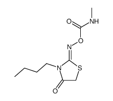 3-butyl-thiazolidine-2,4-dione 2-(O-methylcarbamoyl-oxime) Structure