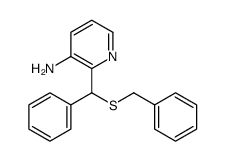 2-[benzylsulfanyl(phenyl)methyl]pyridin-3-amine结构式