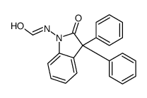 N-(2-oxo-3,3-diphenylindol-1-yl)formamide结构式