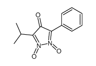 1,2-dioxido-3-phenyl-5-propan-2-ylpyrazole-1,2-diium-4-one Structure