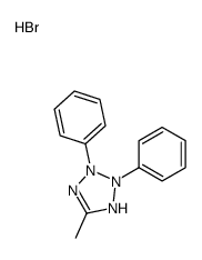 5-methyl-2,3-diphenyl-1H-tetrazol-1-ium,bromide结构式