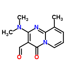 2-DIMETHYLAMINO-9-METHYL-4-OXO-4H-PYRIDO[1,2-A]PYRIMIDINE-3-CARBALDEHYDE structure