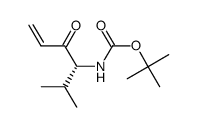 ((R)-1-Isopropyl-2-oxo-but-3-enyl)-carbamic acid tert-butyl ester结构式