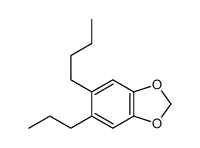 5-butyl-6-propyl-1,3-benzodioxole结构式