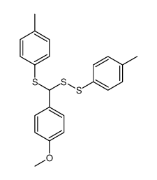 1-methoxy-4-[[(4-methylphenyl)disulfanyl]-(4-methylphenyl)sulfanylmethyl]benzene结构式