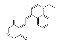 4-[2-(1-ethylquinolin-4-ylidene)ethylidene]tellurane-3,5-dione结构式