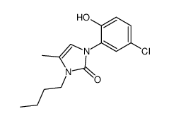 3-butyl-1-(5-chloro-2-hydroxy-phenyl)-4-methyl-1,3-dihydro-imidazol-2-one结构式