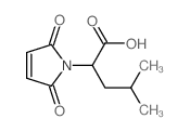 2-(2,5-dioxopyrrol-1-yl)-4-methyl-pentanoic acid结构式