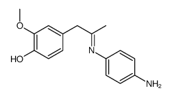 4-[2-(4-aminophenyl)iminopropyl]-2-methoxyphenol结构式