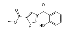 methyl 4-(2-hydroxybenzoyl)-1H-pyrrole-2-carboxylate结构式