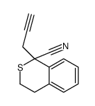 1-prop-2-ynyl-3,4-dihydroisothiochromene-1-carbonitrile结构式