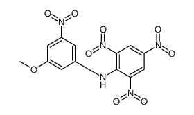 N-(3-methoxy-5-nitrophenyl)-2,4,6-trinitroaniline结构式