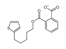 2-(5-thiophen-2-ylpentoxycarbonyl)benzoate Structure