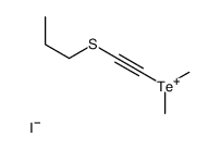 dimethyl(2-propylsulfanylethynyl)tellanium,iodide结构式