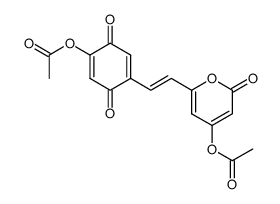 Hymenochinon-diacetat Structure