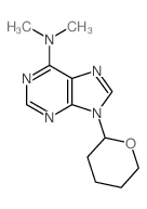 9H-Purin-6-amine,N,N-dimethyl-9-(tetrahydro-2H-pyran-2-yl)- Structure