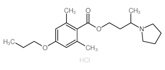3-pyrrolidin-1-ylbutyl 2,6-dimethyl-4-propoxy-benzoate Structure
