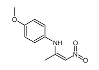 4-methoxy-N-(1-nitroprop-1-en-2-yl)aniline Structure