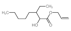 prop-2-enyl 3-ethyl-2-hydroxy-octanoate结构式