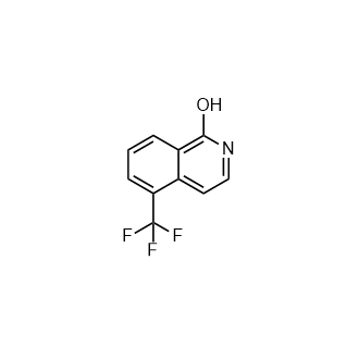 5-(三氟甲基)异喹啉-1-醇结构式