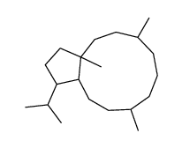 6,10,12a-trimethyl-3-propan-2-yl-2,3,3a,4,5,6,7,8,9,10,11,12-dodecahydro-1H-cyclopenta[11]annulene Structure