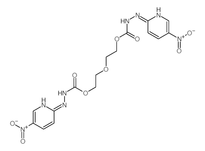 2-[2-[[(5-nitropyridin-2-yl)amino]carbamoyloxy]ethoxy]ethyl N-[(5-nitropyridin-2-yl)amino]carbamate Structure
