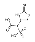 2-(2-aminothiazol-4-yl)-2-sulfoacetic acid结构式