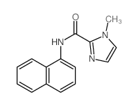 1-methyl-N-naphthalen-1-yl-imidazole-2-carboxamide structure