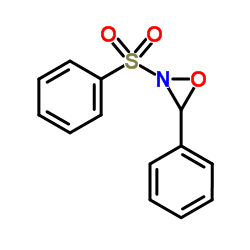 3-苯基-2-苯基磺酰基-1,2-氧氮杂环丙烷结构式