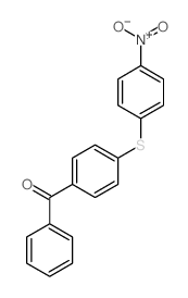 Methanone,[4-[(4-nitrophenyl)thio]phenyl]phenyl- Structure