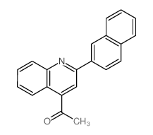 Ethanone,1-[2-(2-naphthalenyl)-4-quinolinyl]- Structure