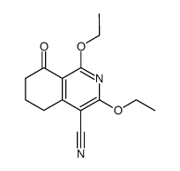 1,3-diethoxy-8-oxo-5,6,7,8-tetrahydro-isoquinoline-4-carbonitrile结构式