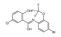 N-[4-bromo-2-(trifluoromethoxy)phenyl]-5-chloro-2-hydroxybenzamide结构式