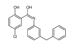 N-(3-benzylphenyl)-5-chloro-2-hydroxybenzamide结构式